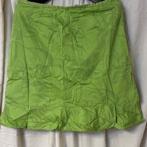 Green A-Line Skirt